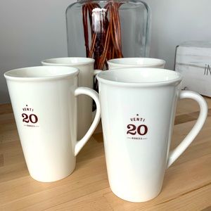 Starbucks Venti Coffee Mugs Set of 4
